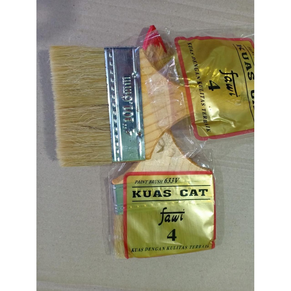 Kuas Tembok Kuas Cat Kuas Kayu dan Plastik Kuas Berbagai Varian Kecil dan Besar (1 Inch, 1 1/2 Inch, 2 Inch, 2 1/2 Inch, 3 Inch dan 4 Inch)