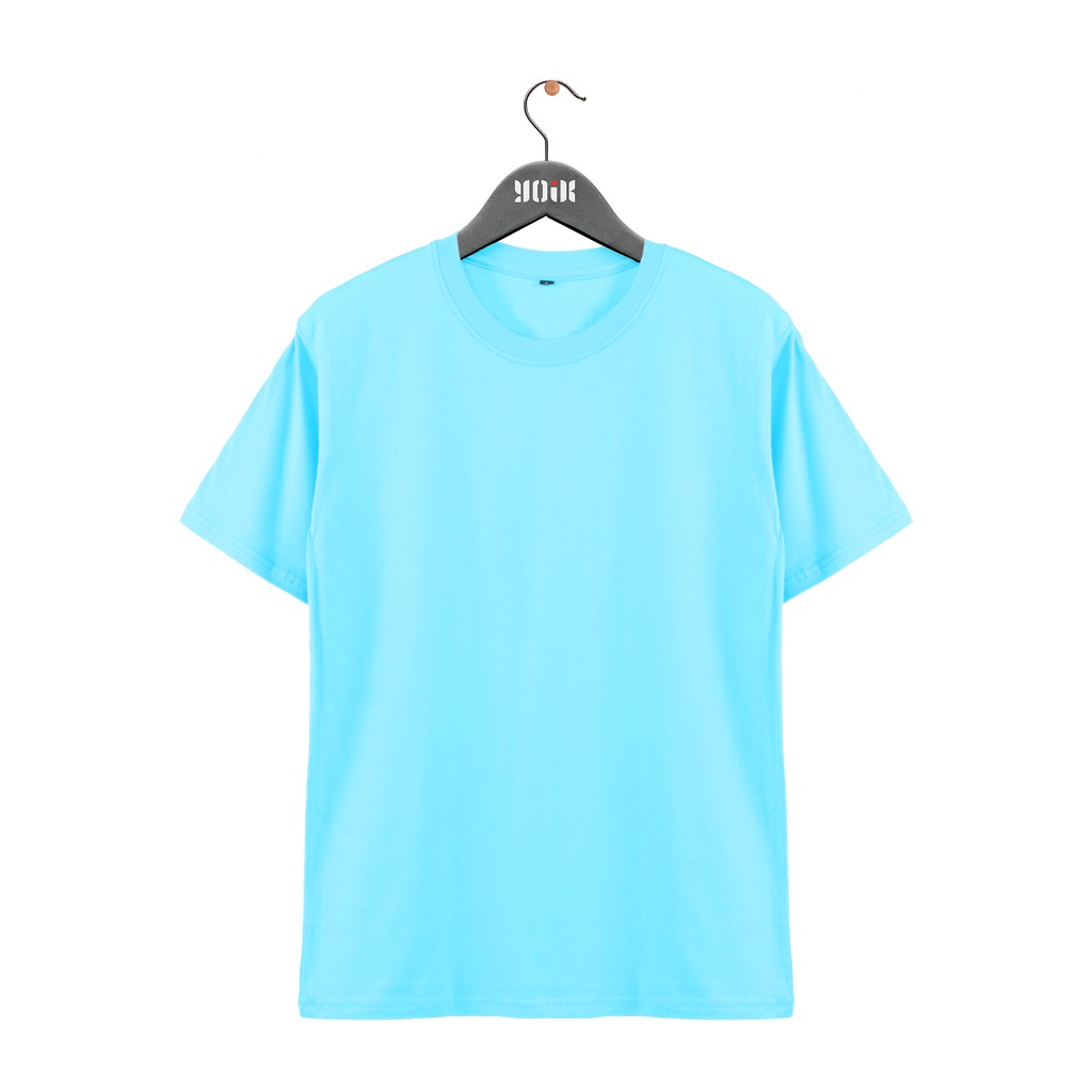 Kaos Polos Basic Biru Langit