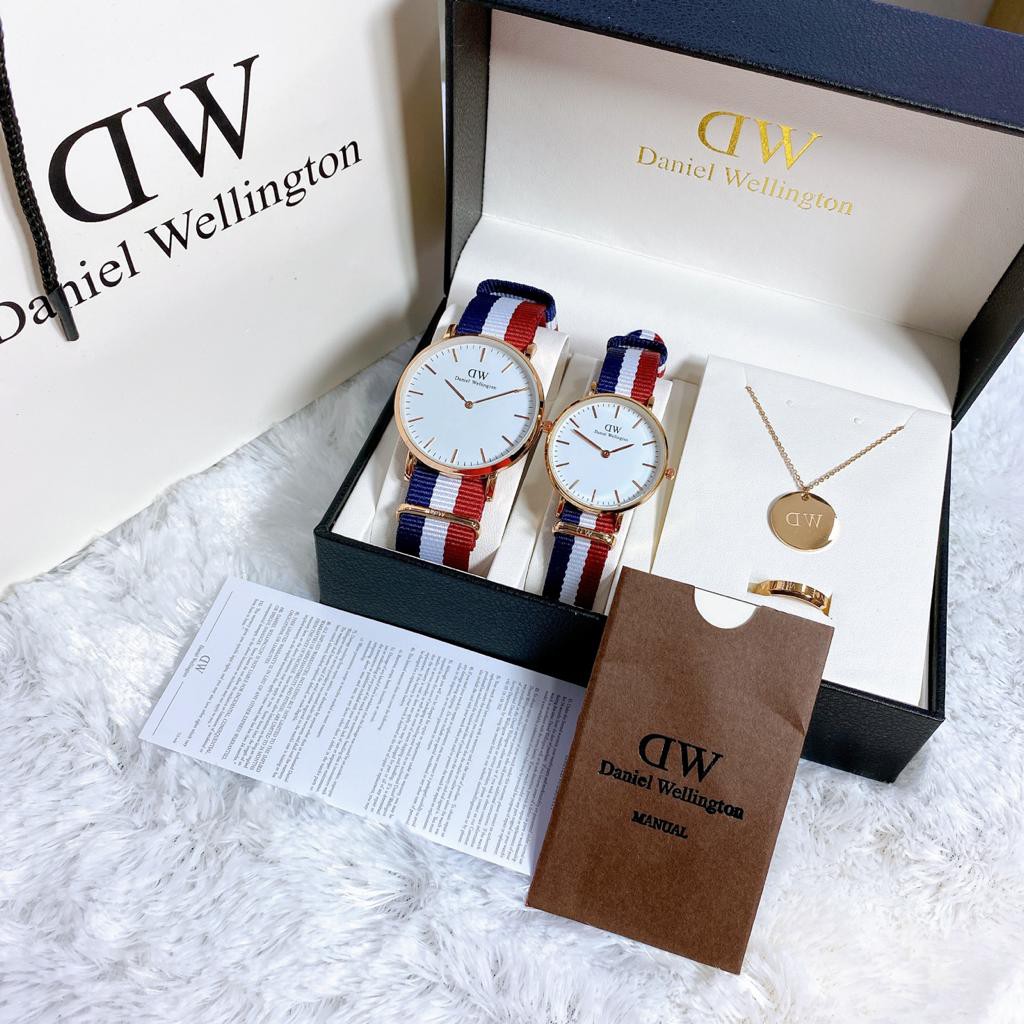 JAM TANGAN COUPLE DW TALI KANVAS