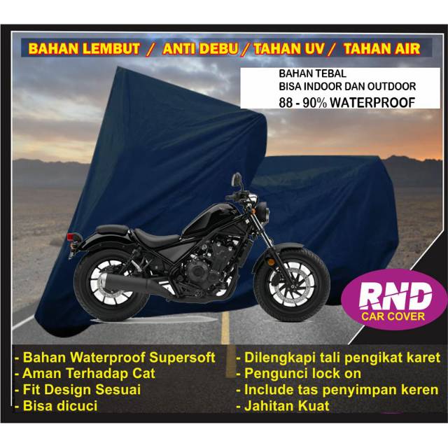 HONDA CMX 500 REBEL Cover Motor Bahan Premium Aksesoris Motor