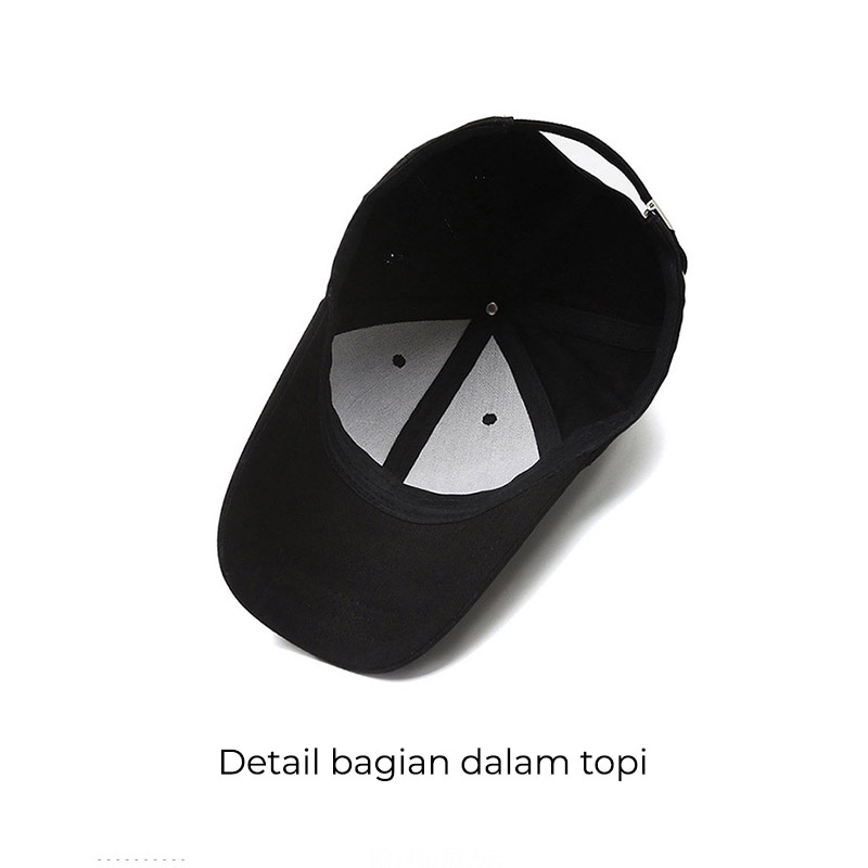 Topi Pria Wanita Baseball Korea Cap Model LA Kristal Fashion Olahraga BSAB