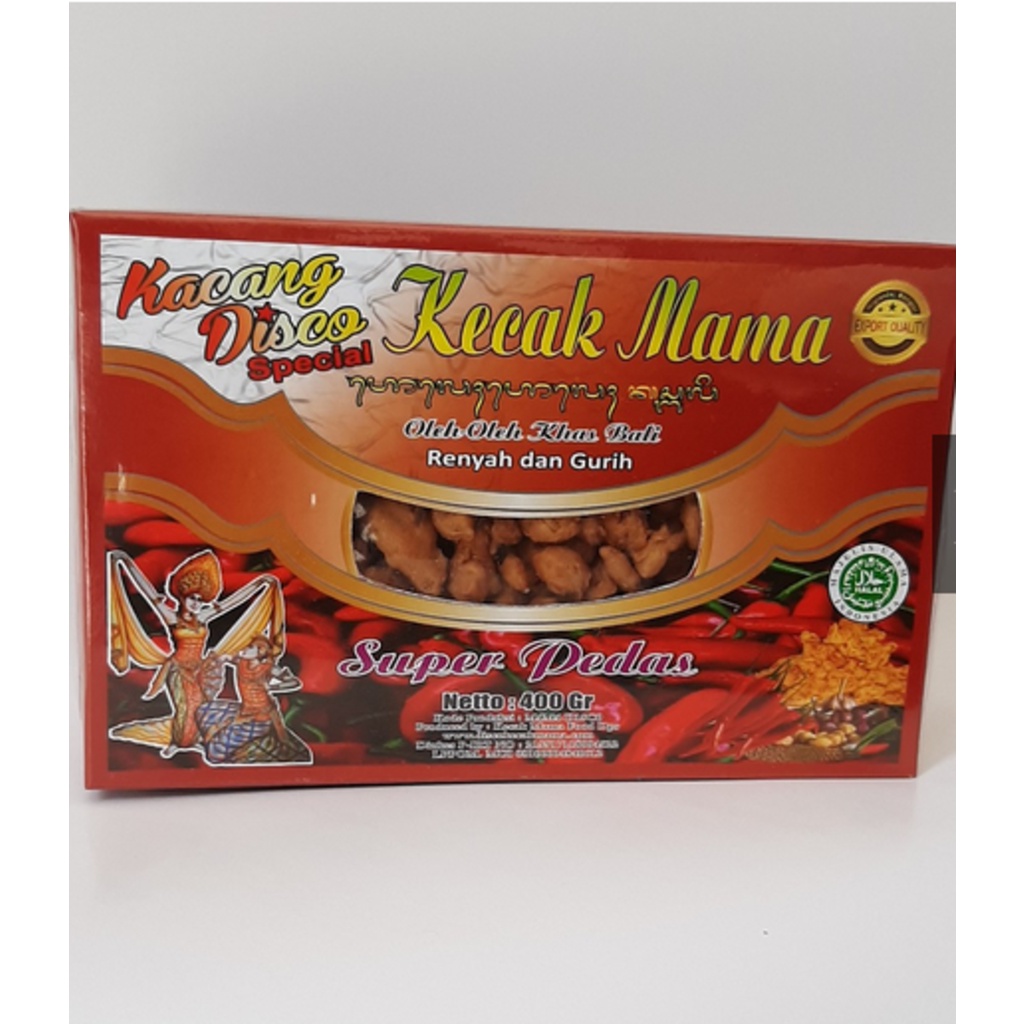 

Paket Bundling 5 Pcs Kacang Disco Kecak Mama Kotak 400gr Rasa Pedas