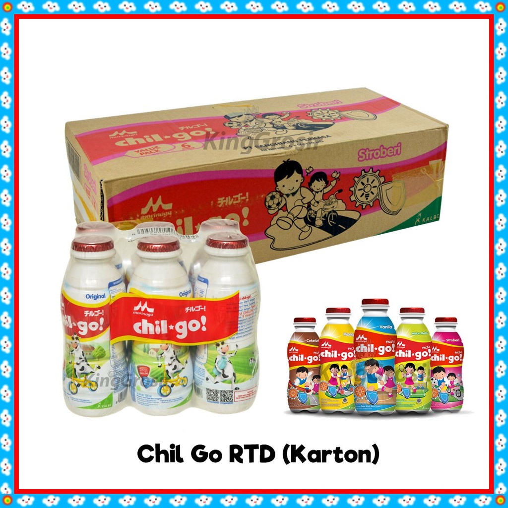 Susu Chil Go UHT / RTD Kemasan KARTON Isi 6 pack (36botol) / Chil Go Susu Cair
