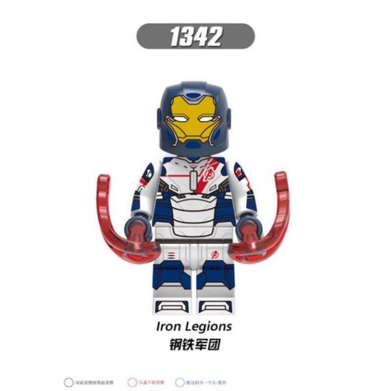 Mainan Anak Lego Iron Man Minifigure Murah WM6063 Ironman Minifigures Marvel Avengers Bricks Figure doctor strange wasp antman warmachine scarlet witch thor superman-Iron Legion