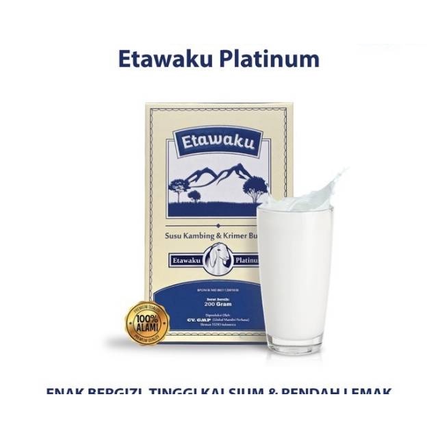 

ETAWAKU PLATINUM - Susu Kambing Etawa & Krimer Nabati Bubuk - Susu Anak dan Dewasa
