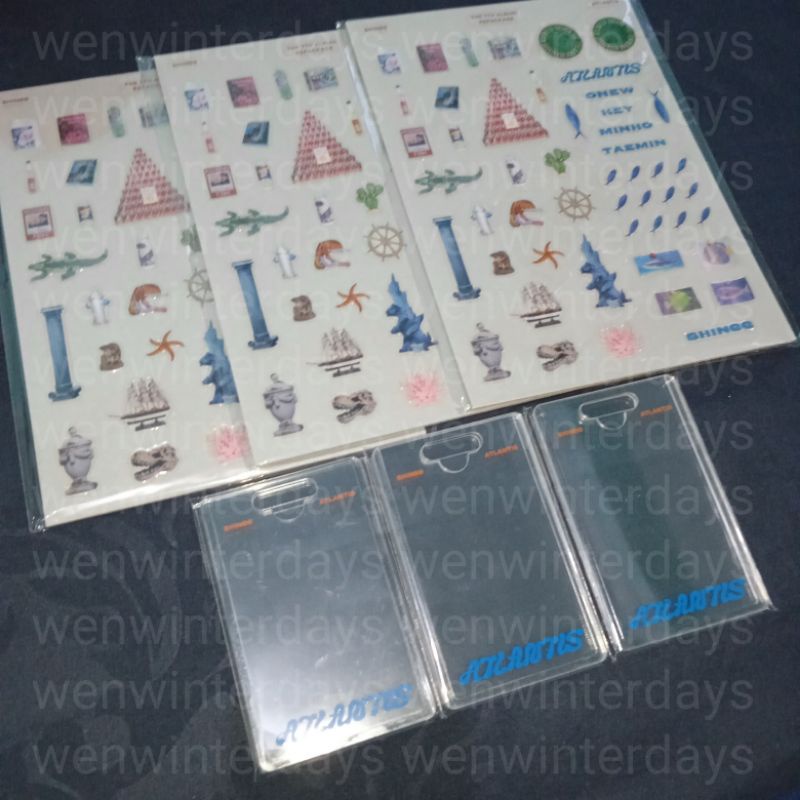 SHINee Photo holder sticker Atlantis minus photocard cahol pc onew key taemin minho