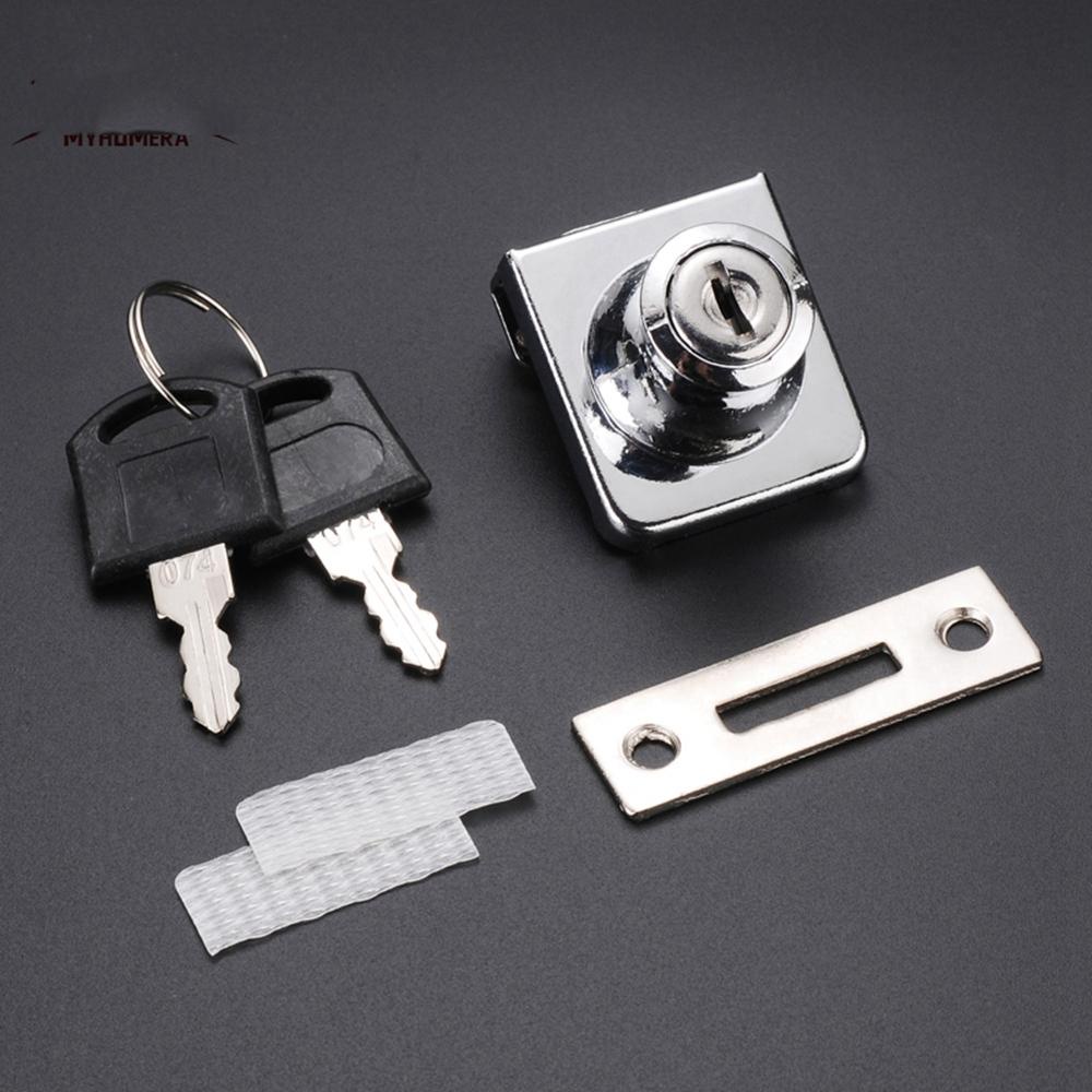 Kunci Kaca QUINTON Zinc Alloy Silinder Geser Furniture Hardware