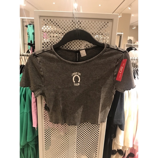 TSHIRT H&M CROP SALE