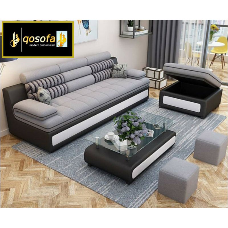 Dekorumah anda belum lengkap tanpa Sofa Minimalis L shape Ruang Tamu Qosofa