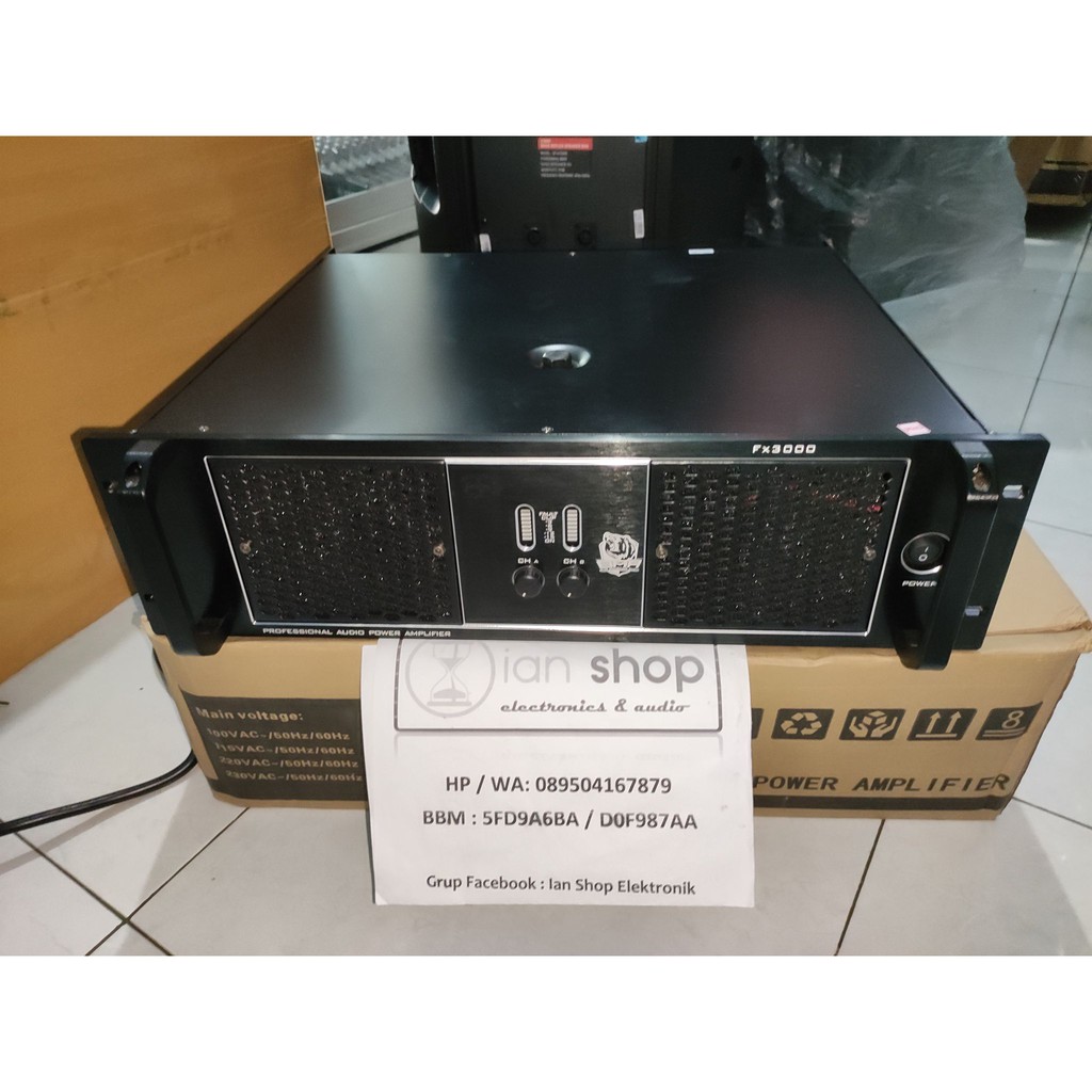 Power BMA FX3000 Kelas H 1300 Watt 8 ohm Panel 3U Original