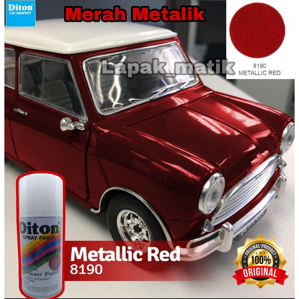 Pilok Diton MERAH METALIK METALLIC RED 8190 300ml