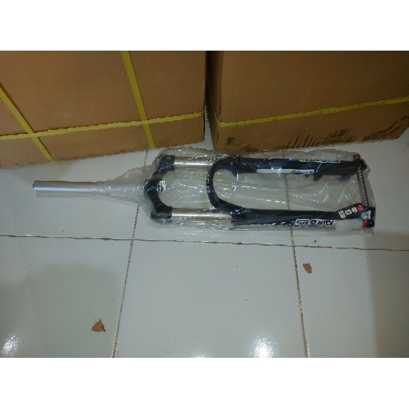 fork sepeda 27.5 inch Suntour XCR 34mm T140 Boost 15x110