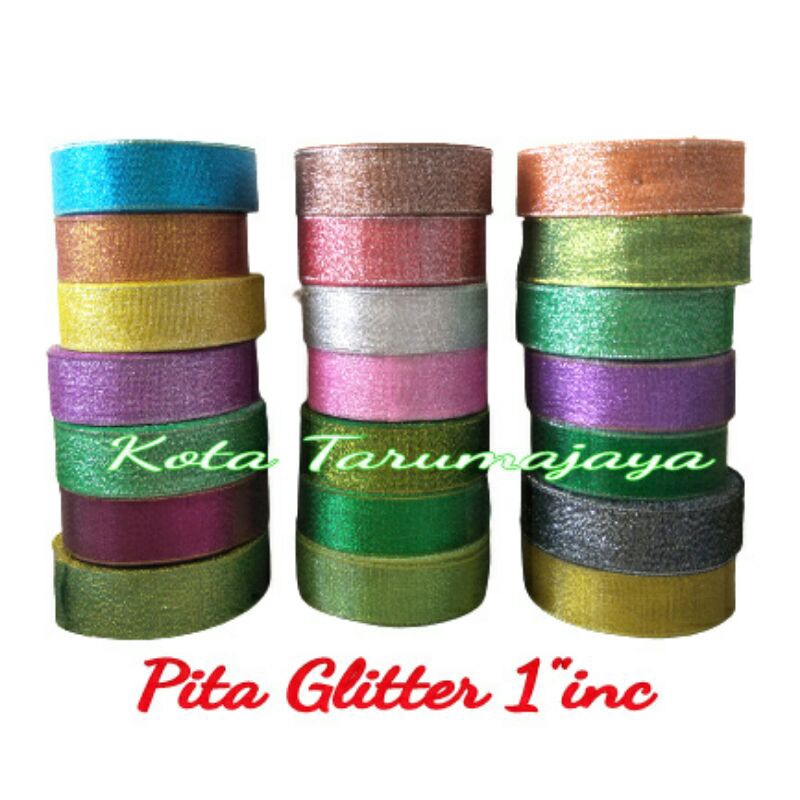 

Pita Glitter Metallik 1"inc 25mn 17meter