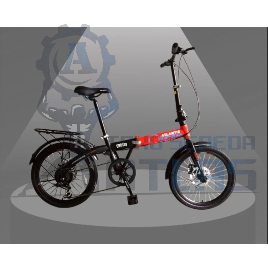 Sepeda Lipat Atlantis Crosby 20 Inch 7 Speed Sepeda Gowes Terlaris
