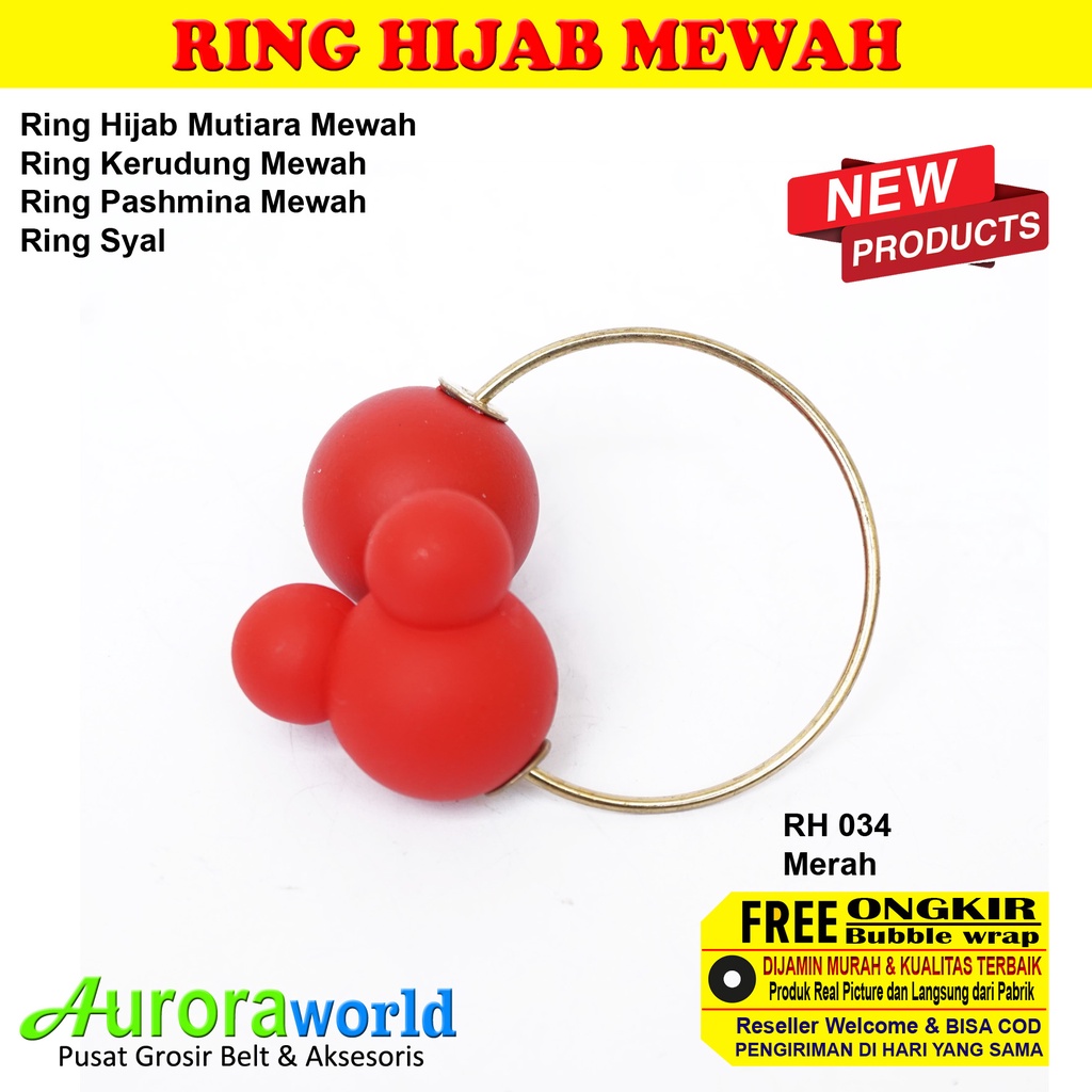 AURORAWORLD Ring kerudung ring hijab ring syal ring jilbab Terbaru bisa COD