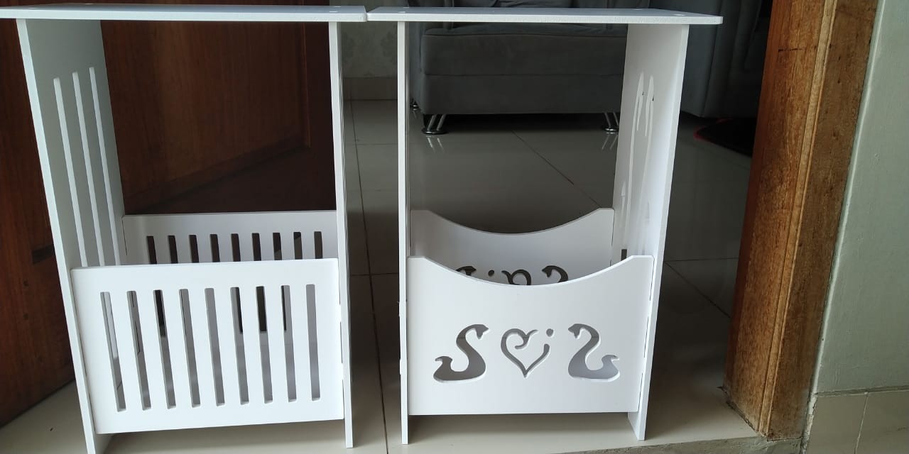 Meja Sudut Coffee Table Meja Ngopi Meja Majalah Motif Love