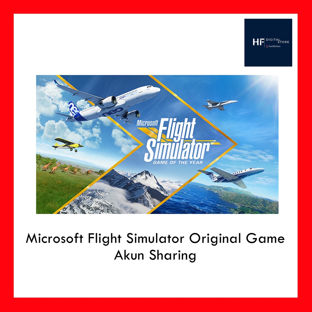 MICROSOFT FLIGHT SIMULATOR 2020 ONLINE PREMIUM DELUXE PC ORIGINAL Akun Sharing - GAME PC