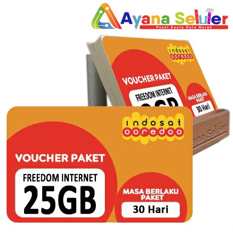 Voucher Indosat Freedom Internet 25GB