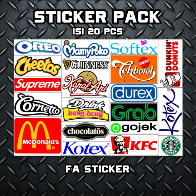 Stiker Pack Sticker Brand Stiker logo Stiker Helm Stiker Motor Sticker Aesthetic Motor