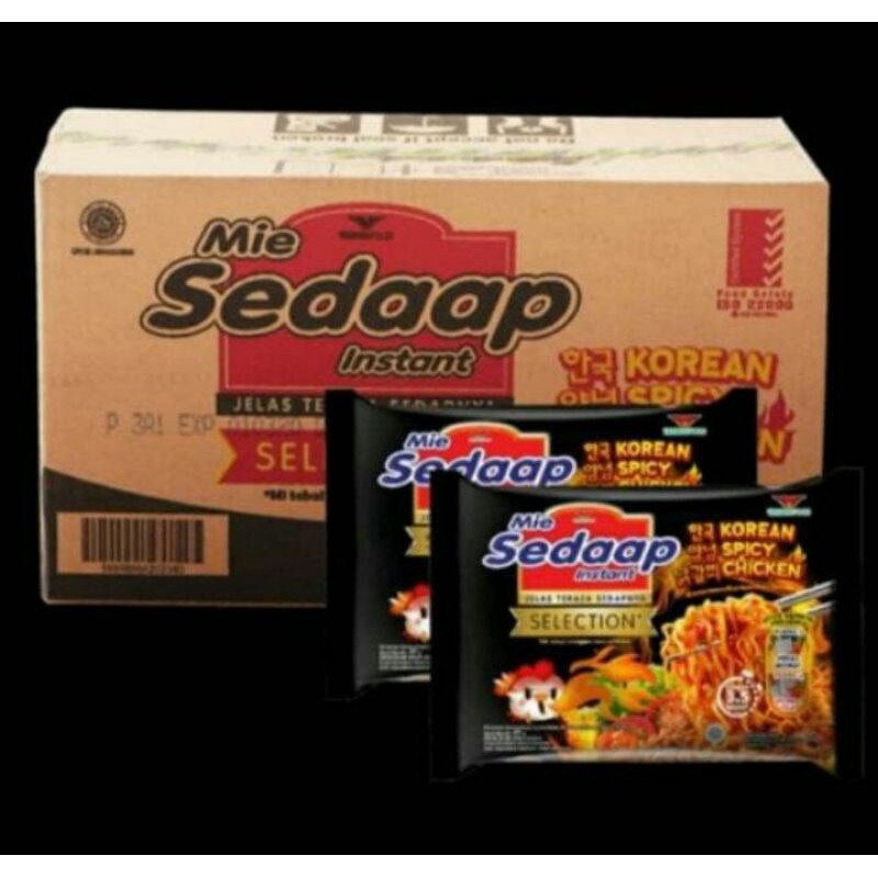 

Mie Sedap Sedaap Goreng Selection Korean Spicy Chicken Instan / 1 Karton / 40 Pcs