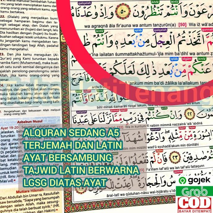 

ALQURAN MUDAH BACA A5 PEMULA TERJEMAHAN LATIN TAJWID WARNA 100% ORI