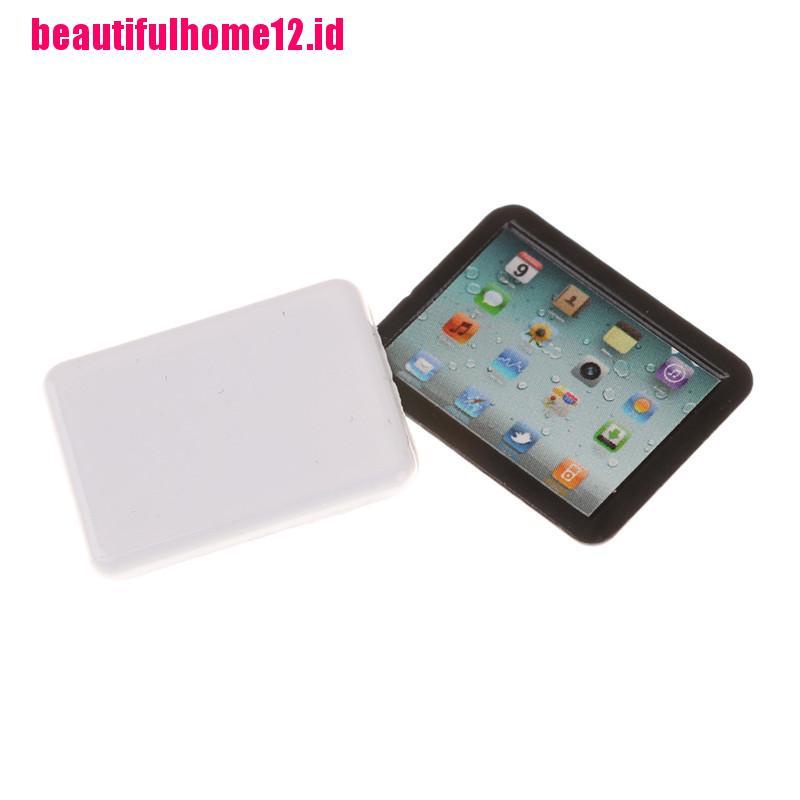 【beautifulhome12.id】Color Random Mini Computer Laptop 1:12 Dollhouse Miniature