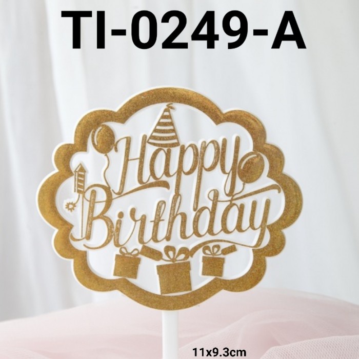

GR-TI-0249 CAKE TOPPER HIASAN KUE HAPPY BIRTHDAY ULANG TAHUN ULTAH TERMURAH