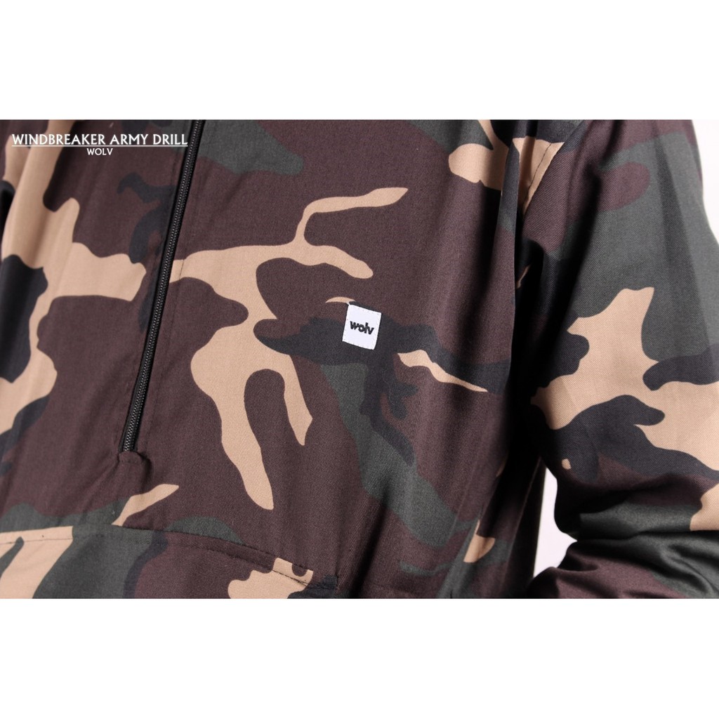 AKN - JAKET CAGOULE PRIA / JAKET WINDBREAKER LORENG / JAKET HOODIE OUTDOR CANVAS CAMO PRIA ORIGINAL