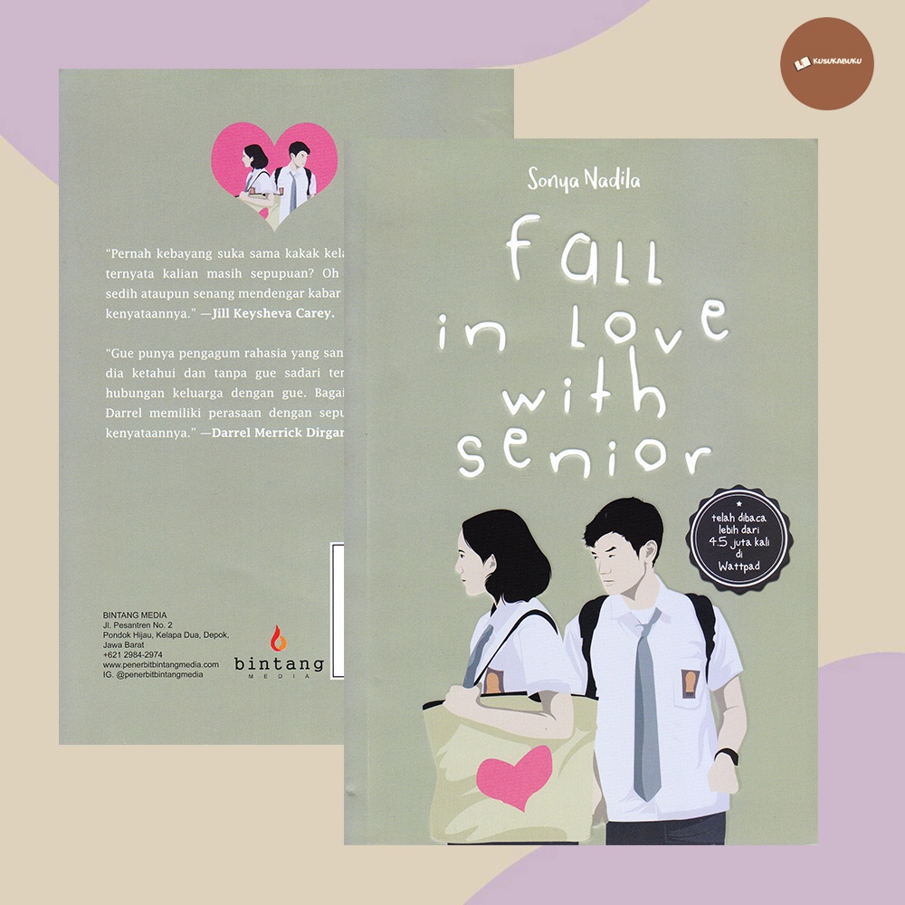 Buku Novel Fall In Love With Senior