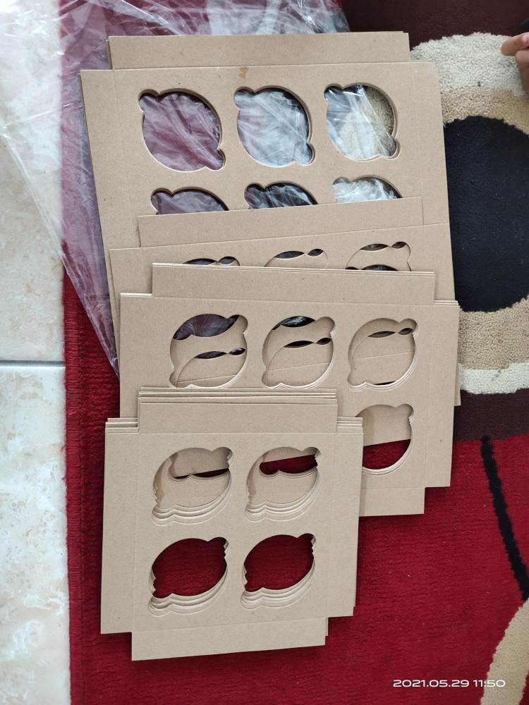 Insert Box Cupcake/muffin Isi 9 Bahan Kraft (harga Per 10 Pcs)