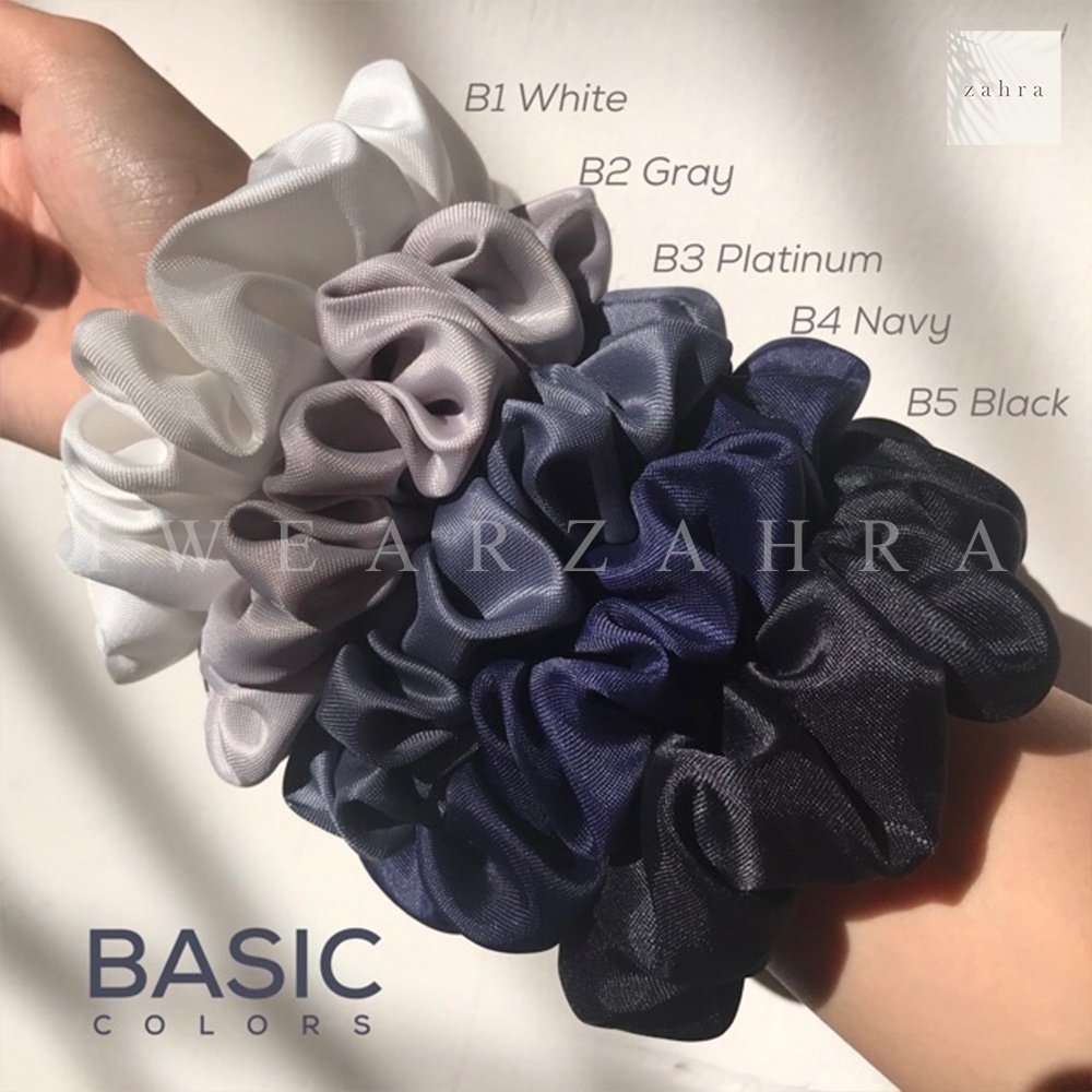 SCRUNCHIE DOFF - Ikat Rambut Cepol Hijab Satin Cemol Jilbab Sanggul Bisa PIlih Warna Murah Kunciran aksesoris hijab murah multifungsi