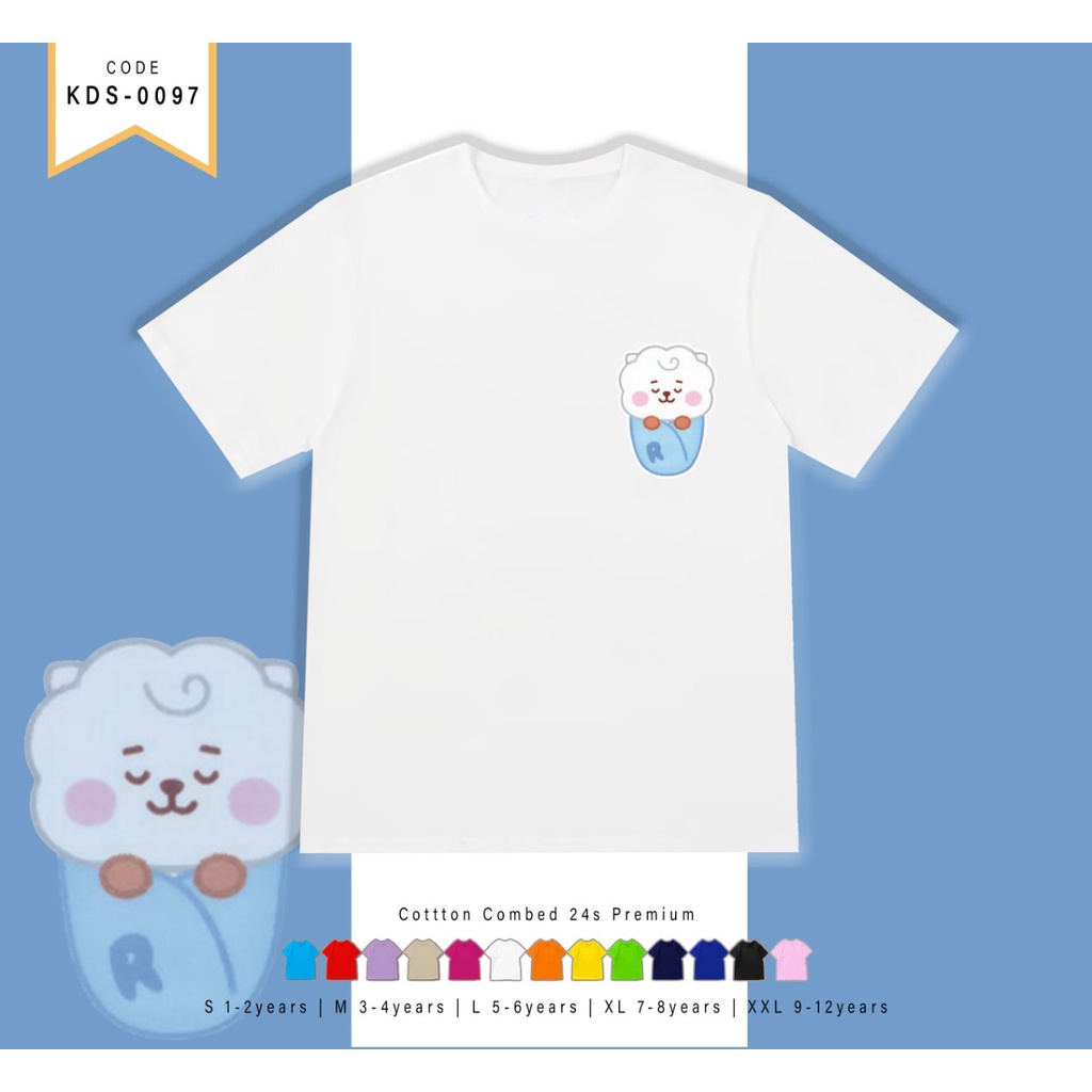 KAOS ATASAN ANAK ADEM DAN LEMBUT / TERIMA CUSTOM / BTT21 BABY SIDE TEMURAH / RESELLER WELCOME