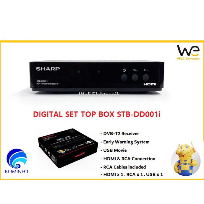 Set Top Box Digital Sharp Stb-Dd001I / Tv Box / Siaran Tv Digital Tania_Helen88