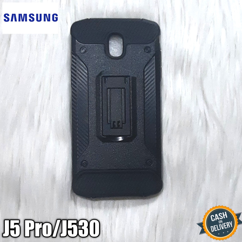 case standing iron for samsung J5 pro casing hp hardcase