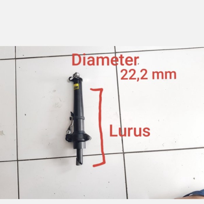 Handlepost Stem tiang leher sepeda lipat diameter 22,2 mm stell mix