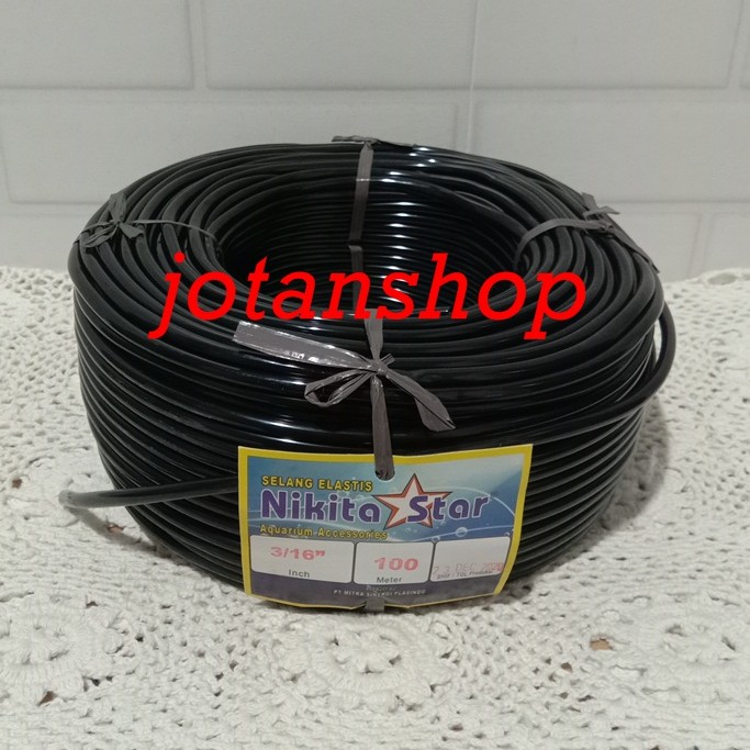 Selang HITAM meteran aerator airator Aquarium airpump aquascape blower hidroponik