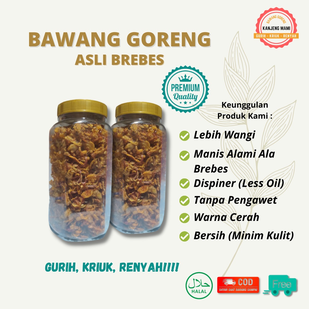 

BAWANG BRAMBANG GORENG BREBES ASLI MURAH KUALITAS PREMIUM