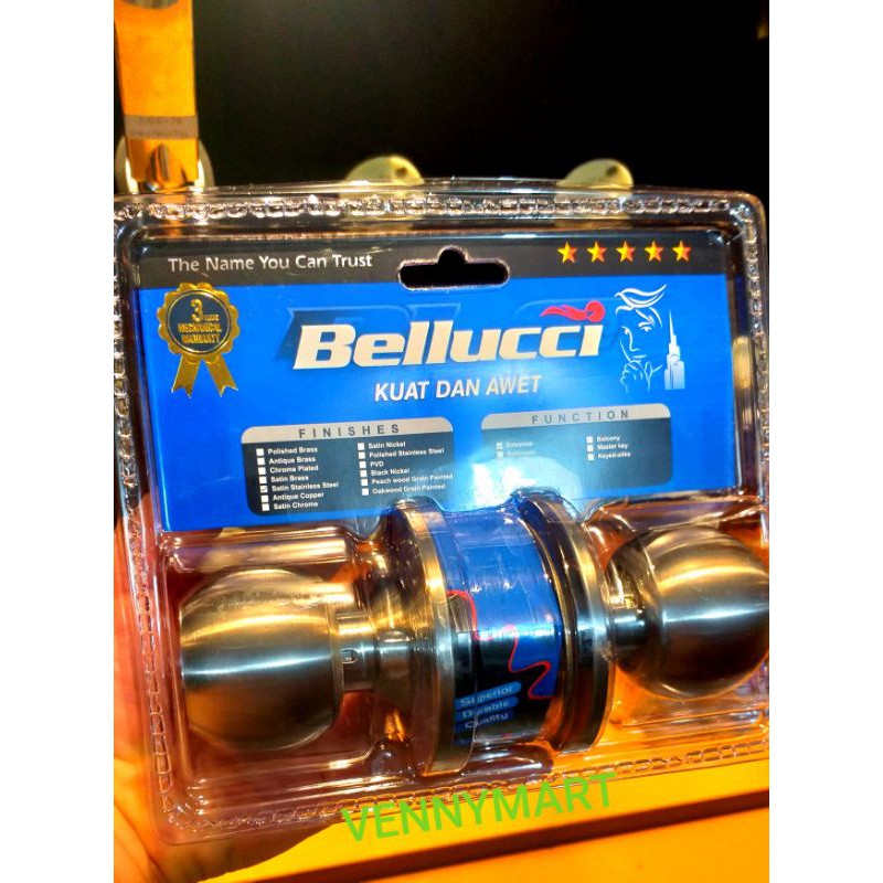 Kunci Stainless Bulat/Kunci Kamar Mandi Bulat/Kunci Pintu Bulat/Kunci Pintu Kayu