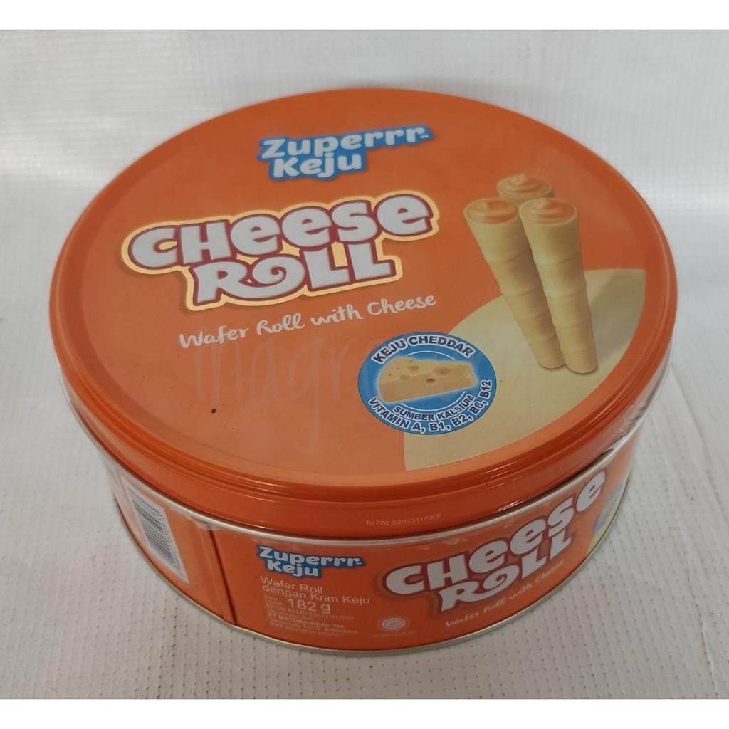 ZUPERRR KEJU CHEESE ROLL KALENG 182gr