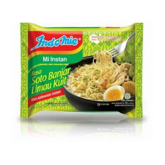 

Mie Indomie Soto Banjar Limau Kuwit 1 Dus
