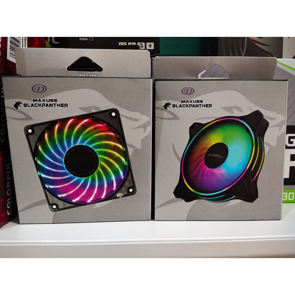Fan Case RGB Black Panther RGB Fan Casing Ukuran 12CM