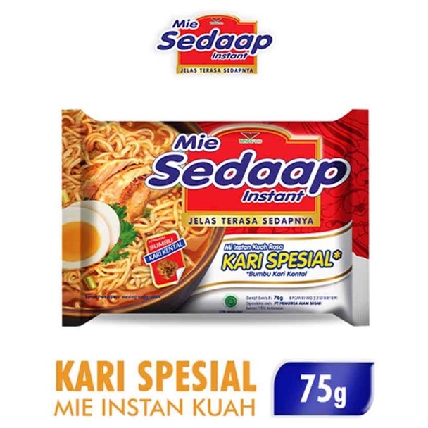 Sedaap Mie Instant Kari Spesial 75G