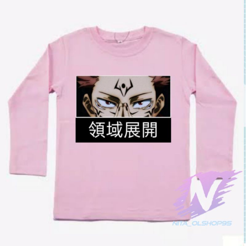 kaos jujutsu kaisen kaos anak lengan panjang anime