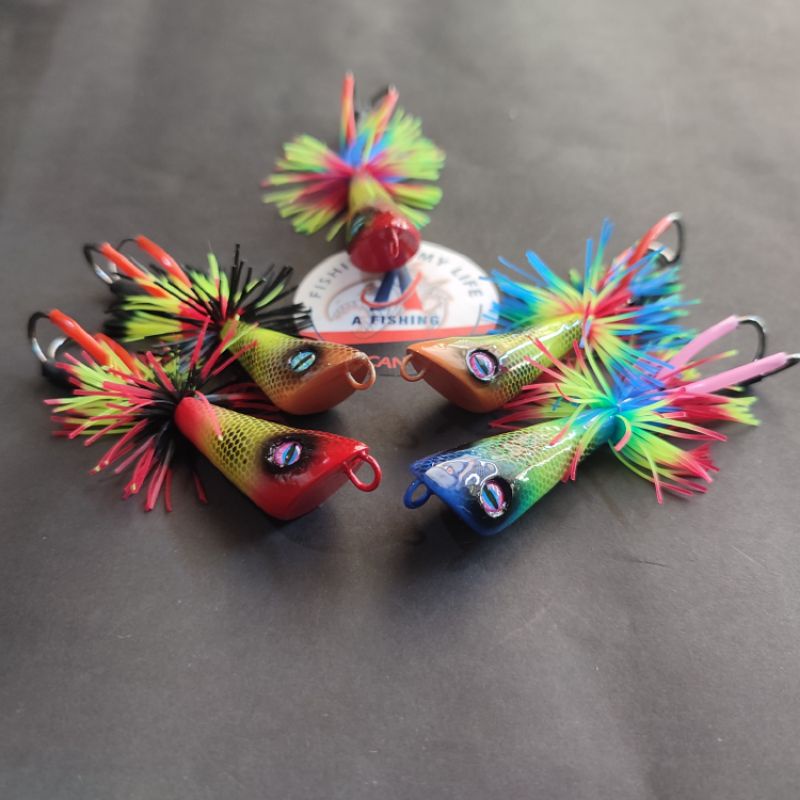 JUMP FROG GEOL (WTD)OF LURE 4,5CM I UMPAN CASTING IKAN GABUS DAN TOMAN