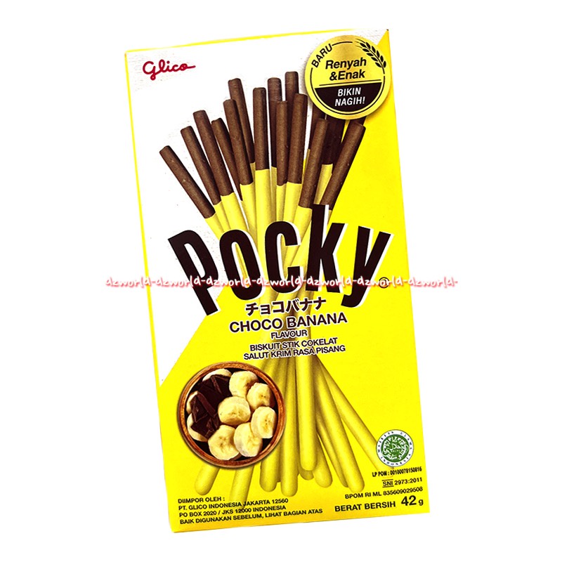 Glico Pocky Biskuit Stick Rasa Cookies Cream Choco Banana Matcga Chocolate Strawberry Double Choco Poki Poki Biskuit Pocky