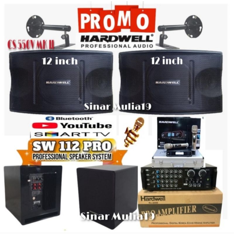 PAKET SOUND SYSTEM FULL SET HARDWELL ORIGINAL Professional Audio Hardwell