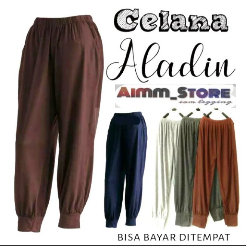 Celana Dalaman Gamis / Celana aladin panjang Standar &amp; Jumbo