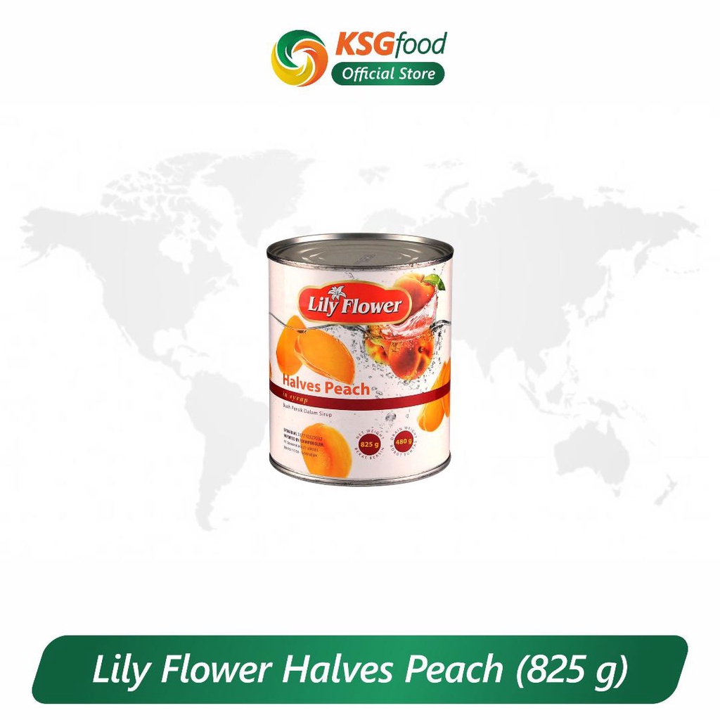 

LILY FLOWER PEACH HALVES 825GR