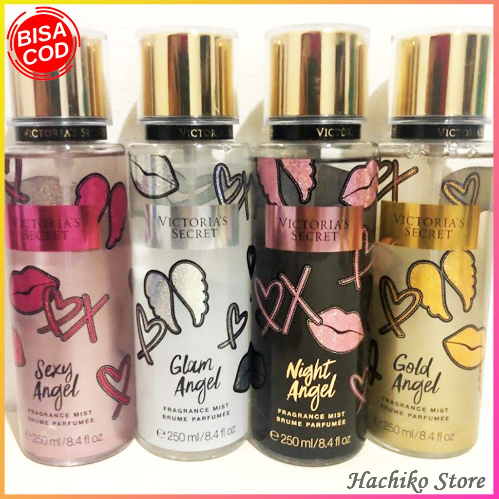 Body Mist Victoria Secret (VS) ANGEL SERIES (SEXY, GLAM, NIGHT, GOLD) 250ml Original Grosir