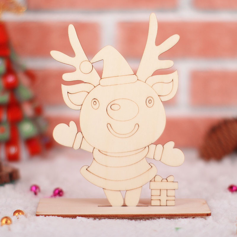 DIY PAPAN KAYU Versi NATAL  / Melukis / Mewarnai Gambar / Prakarya anak